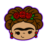 Mexican Theme Frida Cookie Cutter and Stamp with Size Option
