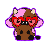 Cute Cow Love you Moo-re Cookie Cutter and Stamp