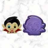 Vampire Cookie Cutter with Stamp Option