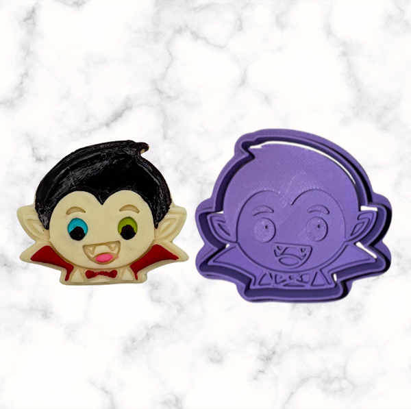 Vampire Cookie Cutter with Stamp Option