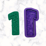 Dinosaur Number 1 Cookie Cutter and Stamp