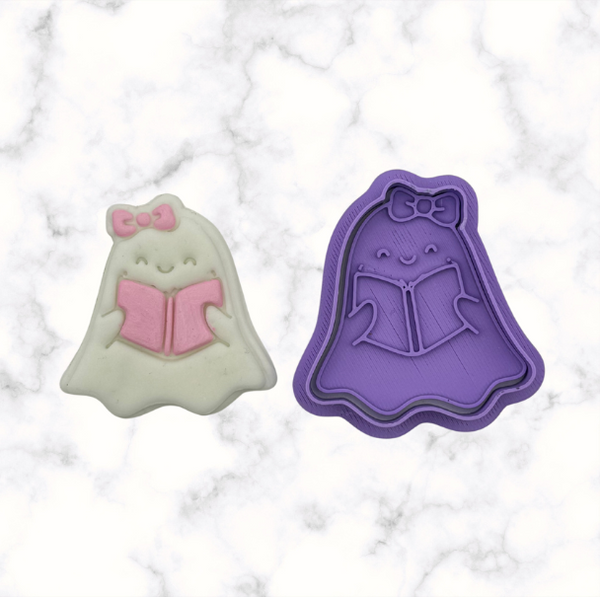 Reading Ghost Cookie Cutter and Stamp