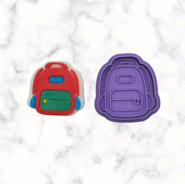 Backpack (A) Cookie Cutter and Stamp