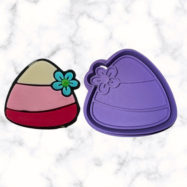 Candy Corn Cookie Cutter with Stamp Option