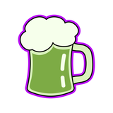 St. Patrick's Day Mug Cookie Cutter and Stamp with Size Option