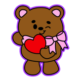Valentine Love You Beary Much Teddy Cookie Cutter and  Stamp
