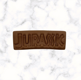 Dinosaur Jurassic (A) Name Cookie Cutter and Stamp