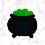 Cauldron Cookie Cutter with Stamp Option