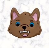 Werewolf Cookie Cutter with Stamp Option