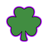 St. Patrick's Day 3 Leaf Clover Cookie Cutter and Stamp with Size Option