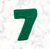 Dinosaur Number 7 Cookie Cutter and Stamp
