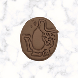 Dinosaur Number 0 Cookie Cutter and Stamp