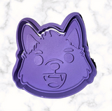 Werewolf Cookie Cutter with Stamp Option