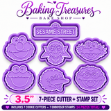 Street Monsters Cookie Cutter & Stamps 3.5 - 4.5