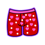 Valentine’s Lover’s Lane Boxers Cookie Cutter and Stamp with Size Option