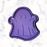 Spooky Ghost Cookie Cutter with Stamp Option