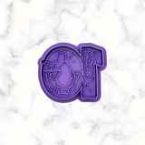 Dinosaur Number 10 Cookie Cutter and Stamp