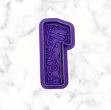 Dinosaur Number 1 Cookie Cutter and Stamp