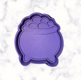 Cauldron Cookie Cutter with Stamp Option