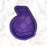 Dinosaur Number 6 Cookie Cutter and Stamp