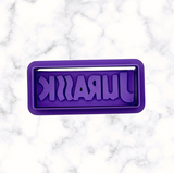 Dinosaur Jurassic (A) Name Cookie Cutter and Stamp