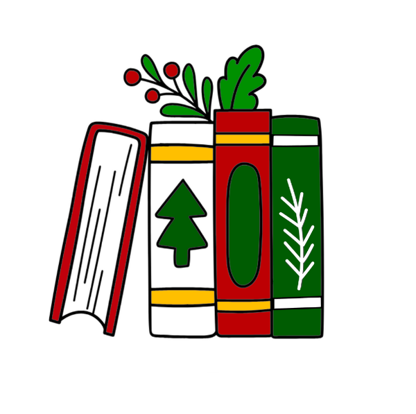 Holiday Book Stack Cookie Cutter and Stamp Size Options
