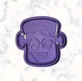 Frankenstein Cookie Cutter with Stamp Option