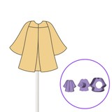 Graduation Gown Cake Pop Mold 3 different variations