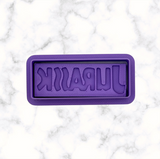 Dinosaur Jurassic (B) Name Cookie Cutter and Stamp