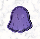 Friendly Ghost Cookie Cutter with Stamp Option