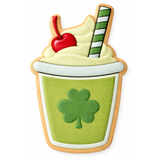 St Patrick's Day Clover Shake Cookie Cutter and Stamp with Size Option