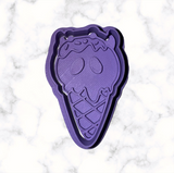 Spooky Ice Cream Cone Cookie Cutter with Stamp Option