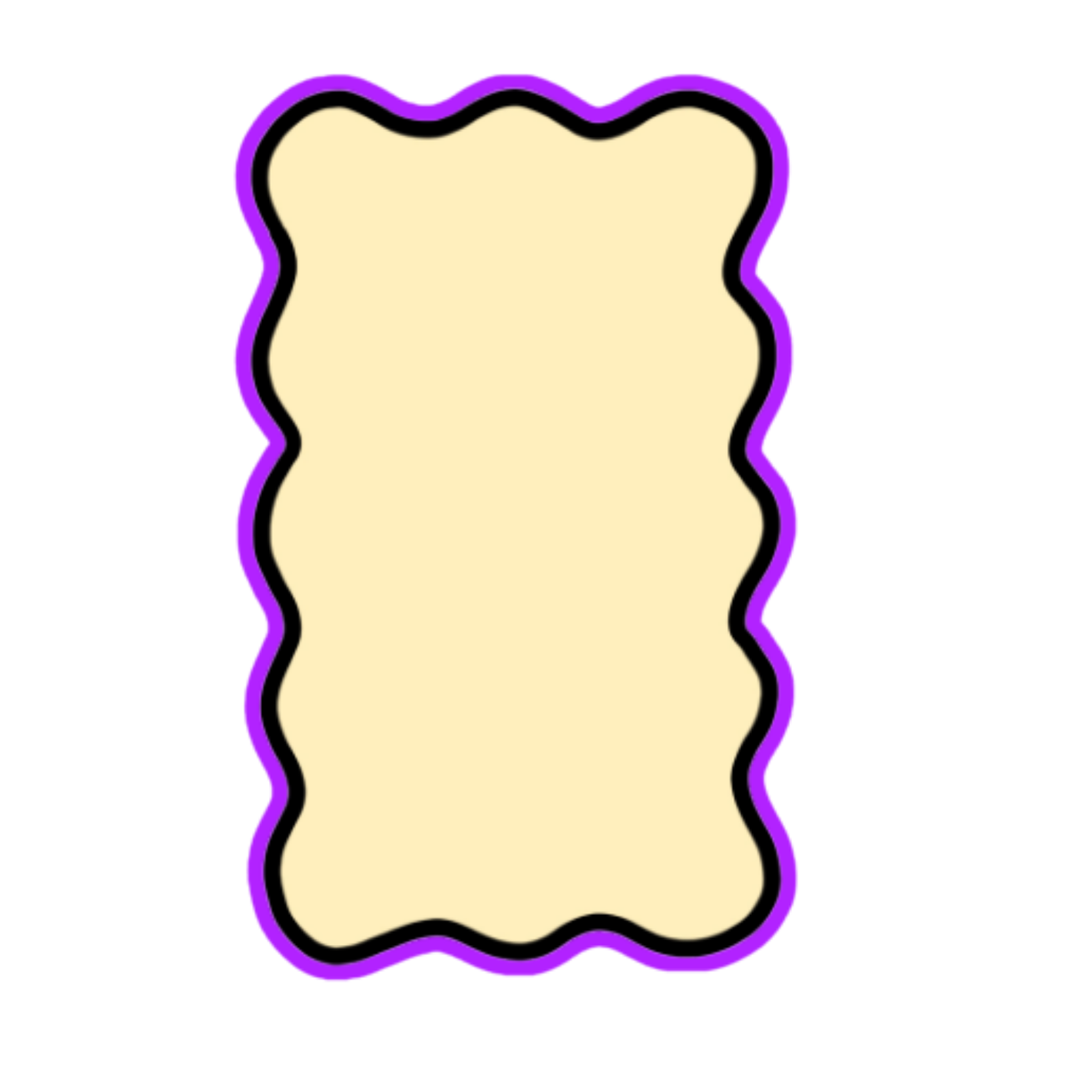 Scalloped Wiggle Frame Cookie Cutter Only – Multiple Shapes & Sizes (S ...