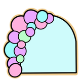 Bubble Arches Cookie Cutters with and  Shape Stamp Option