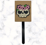 Skull Cookie Cutter with Stamp Option