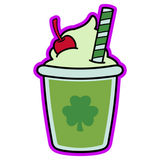 St Patrick's Day Clover Shake Cookie Cutter and Stamp with Size Option