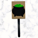 Cauldron Cookie Cutter with Stamp Option