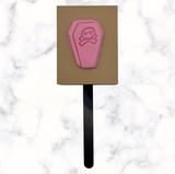 Coffin Cookie Cutter with Stamp Option