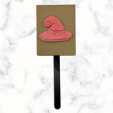 Witch Hat Cookie Cutter with Stamp Option