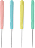 4 Pcs Sugar Stir Needle Scriber Needle Cookie Decorating Supplies Tool 5.2 Inches