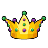 Mardi Gras Queen Crown Cookie Cutter with Stamp