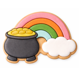 St. Patrick's Day Rainbows End  Cookie Cutter and Stamp with Size Option