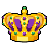 Mardi Gras King Crown Cookie Cutter with Size Option