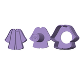 Graduation Gown Cake Pop Mold 3 different variations