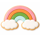 St. Patrick's Day Rainbow Cookie Cutter and Stamp with Size Option