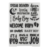 Plastic Embossing Folders Baby Boy