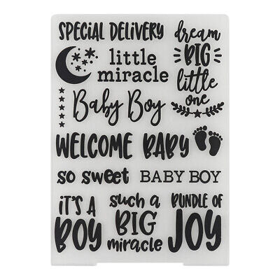 Plastic Embossing Folders Baby Boy