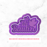 Mi Bautizo With Dove Cookie Cutter and Stamp with Size Option