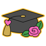 Class of 2026 Cap with Flower Cookie Cutter & Stamp Set