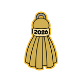 Class of 2026 Tassel Cookie Cutter & Stamp